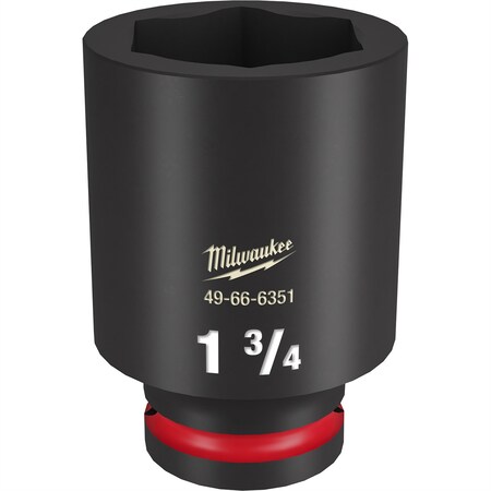 Milwaukee Tool SHOCKWAVE Impact Duty? 3/4"Drive 1-3/4" Deep 6 Point Socket 49-66-6351